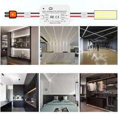 AENTIA Wireless Light Switch 86 Wall Panel RF Safety Switch and 10 Amp Relay Receiver Controller, No Wiring Easy Install, for Lights up to 1500W (2T + 2R)