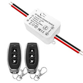 AENTIA Wireless DC Motor Remote Control Switch Controller Receiver Relay DC 12 V - 80 V 5A with 2 Transmitters, Radio Control Motor Forward and Backward