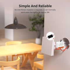 AENTIA WiFi Smart Relay Switch 1 Channel 8A With Current Meter, Electricity Counter and Timer Ideal for Lights and Heating in Smart Home Para Tuya (2pcs)