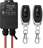 AENTIA Waterproof Wireless Remote Control Switch AC 230 V/220 V 30 A Relay Receiver for Wet Position Outdoor Yard Light Area Water Pump Farm Irrigation Garden Garage Warehouse
