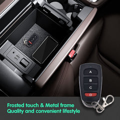 AENTIA DC 12V Wireless Relay Remote Control Switch 433MHz RF 4 Channels Relay Receiver Board with 2 Transmitters for Truck Trunk Motor Garage Door Electric Lock, 3 Operating Modes