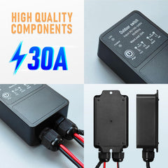 AENTIA Waterproof Wireless Remote Control Switch AC 230 V/220 V 30 A Relay Receiver for Wet Position Outdoor Yard Light Area Water Pump Farm Irrigation Garden Garage Warehouse