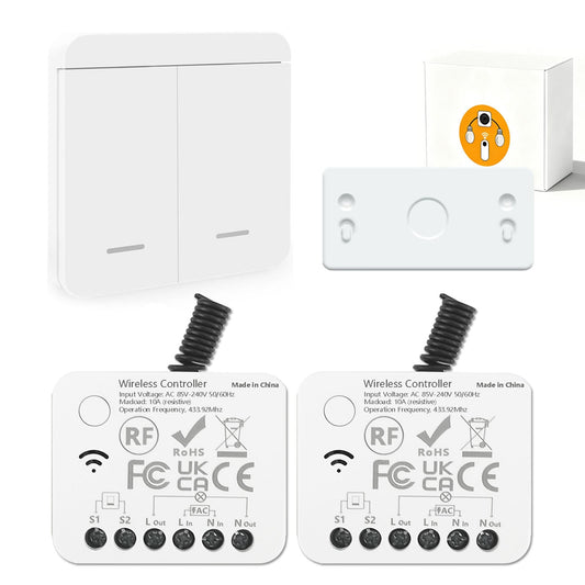 AENTIA wifi + RF433 for tuya, work with Siri, Alexa, HomeKit and Google Assistant
